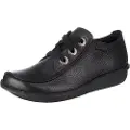 Clarks Clarkstil kvinder. 20306639 Funny Dream sorte lædersko (40), 1-3 cm, Blonder, Casual