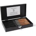 Laguiole Bøf knivsæt LAGUIOLE LUXURY, sæt med 6 stk oliven, Laguiole