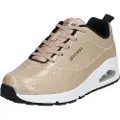 SKECHERS Skecherstil kvinder. 155002 Sko Uno Diamond Shatter guld (36), Guldfarvet, 3-5 cm, Blonder, Casual