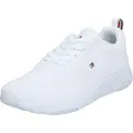 Tommy Hilfiger Tommy Hilfigertil mænd. FM0FM02838 Træningssko Signature Punto hvid (44), 1-3 cm, Blonder, Casual, Bæredygtig, Genanvendt polyester