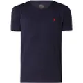 Ralph Lauren Polo Ralph Laurentil mænd. 710680785004 SSCNM2 Navy T-shirt i bomuld (L), Casual, Korte ærmer, Blå