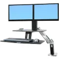 Ergotron Workfit-a With Suspended Keyboard, Dual