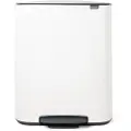 Brabantia Pedalspand BO 2 x 30 l, hvid, Brabantia