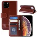 Mtp Products iPhone 11 Pro Max Pung Taske med Magnetisk Lukning - Brun