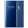 Mtp Products Luksus Mirror View iPhone 7/8/SE (2020)/SE (2022) Flip Cover - Blå