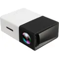 Mtp Products Mini Transportabel Full HD LED Projektor YG300 - Sort / Hvid