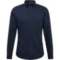 G-Star G-Startil mænd. D17026-C271-4213 Dressed Super Slim navy skjorte (XXS), Casual, Bomuld, Lange ærmer, Blå