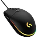 Logitech G203 LIGHTSYNC - Black - Gaming Mus - Optisk - 6 knapper - Sort med RGB lys