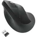 Kensington Pro Fit Ergo lodret trådløs mus - Mus - 6 knapper - Sort