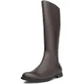 Camper Campertil kvinder. K400451-003 Mil brune læderstøvler (38), 1-3 cm, Lynlås, Casual
