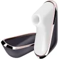 Satisfyer Traveler - rejsevenlig klitoris stimulator (sort-hvid)