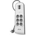 Belkin Bsv604vf2m Surge Strip Protection Socket 6 Slots 2 Usb Forlængerledning