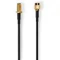 Nedis Antennkabel 50 Ohm Sma-hanstik Sma-female 1m. Sort