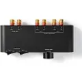 Nedis 2-ports Højttalerkontrolboks Med Bananplugs 60w/kanal Lydstyrkekontrol Aluminium