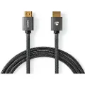 Nedis Cvtb34000gy20 Højhastigheds-hdmi-kabel Over Ethernet Hdmi-hdmi 4k Arc 18 Gbps Bomuld 2 M 60hz