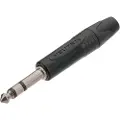 Neutrik NP3X-BAG 3-Pole 1/4 Jack Plug Black with Nickel Contacts