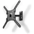 Nedis TVWM1430BK bracket - full-motion - for TV - black 30 kg 55" 100 x 100 mm