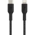 Belkin Lightning To Usb-c Cable Braided 1m. Sort