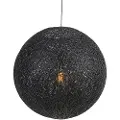 QAZQA Rustik pendellampe sort 60 cm - Corda
