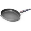 Woll Fiskepande TITANIUM NOWO 38 x 28 cm, aftageligt håndtag titanium, WOLL