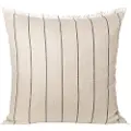 Ferm Living Pude CALM 80 x 80 cm, beige, bomuld / linned, fast LIVING