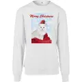 Mister tee Merry Chritma Cat T-shirt Med Lange ærmer