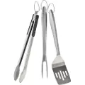 Markus Aujalay - Grillredskab BBQ Set Steel 2 dele - Sølvfarvet - Husgeråd - - Homeroom