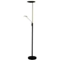 Aneta Lighting - Uplight Cadiz/stål - Sort - Gulvlamper - - Homeroom
