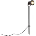 QAZQA Spids spot sort justerbar IP44 inkl. ledning og stik - Basic