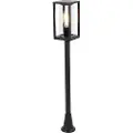 QAZQA Industriel udendørs gulvlampe sort 100 cm IP44 - Charlois