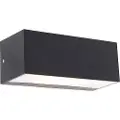 QAZQA Moderne væglampe sort IP65 - Houks