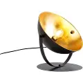 QAZQA Industriel bordlampe sort med guld 39,2 cm justerbar - Magnax