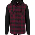 Urban Classics Hooded Ed Flanell Sweat Leeve Skjorte
