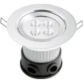 Konstsmide - Indbygningsspot LIAM LED, 230 V 10 cm - Sølvfarvet - Spotlights - - Homeroom