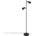 QAZQA Moderne gulvlampe sort 2-lys - Stijn