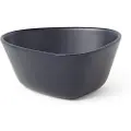 Lind DNA Serveringsskål KURVE 22 cm, marineblå blå, stentøj, LIND DNA