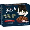 Felix Farm Selection med oksekød, kylling, and og kalkun i sauce vådfoder til katte