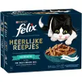 Felix Fish Selection med laks, tun, torsk og fladfisk i sauce vådfoder til katte