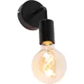 QAZQA Moderne væglampe sort 15,5 cm - Facile