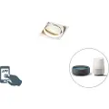 QAZQA Smart indbygningsspotlight hvid trimless inkl. WiFi GU10 - Oneon 1