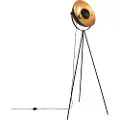 QAZQA Gulvlampe sort med guld 42 cm justerbart stativ - Magnax