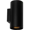 QAZQA Design rund væglampe sort - Sab Honey