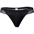 Tommy Hilfiger Tommy Hilfigertil kvinder. UW0UW02473 Eksklusiv g-streng med marineblonde detaljer (S), Afslappet, Nylon, Blå