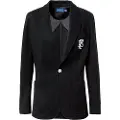 Ralph Lauren Polo Ralph Laurentil kvinder. 211795348001 Blazer struktureret sort (40), Casual, Bomuld
