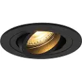QAZQA Moderne indbygningsspotlight sort - Rondoo