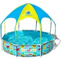 Bestway 56432 Steel Pro Splash-in-shade Ø244x51cm Rund Rørformet Pool Uden Filter/renser