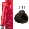 Schwarzkopf Schwarzkopf-Professional Haarfarver Igora-RoyalCendrés & CoolsPermanent Color Cream 6-12 Mørkeblond cendré aske 60 ml (1.467,00 kr / 1 l)