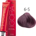 Schwarzkopf Schwarzkopf-Professional Haarfarver Igora-RoyalPermanent Color Cream 6-5 Mørkeblond gylden 60 ml (1.483,00 kr / 1 l)
