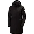 Helly Hansen Aden Long, regnfrakke, dame, sort