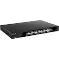 D-Link Dgs-1520-28mp/e Netværksswitch Administreret L3 Gigabit Ethernet (10/100/1000) Strøm Over Ethernet (poe) 1u Sort